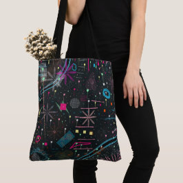 Maximalistische Abstracte Expressie Tote Bag