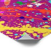 Maximalistische abstracte in vette kleur poster (Hoek)