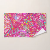 Maximalistische Abstracte Kunst: de Snoepwinkel Bad Handdoek (Handdoek)
