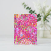Maximalistische abstracte kunst: de snoepwinkel briefkaart (Staand voorkant)