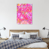 Maximalistische abstracte kunst: de snoepwinkel canvas afdruk (Insitu (Slaapkamer))
