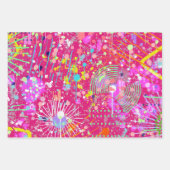 Maximalistische Abstracte Kunst: de Snoepwinkel Inpakpapier Vel (Voorkant 3)