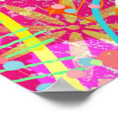Maximalistische abstracte kunst: de snoepwinkel poster (Hoek)