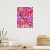 Maximalistische abstracte kunst: de snoepwinkel poster (Keuken)