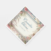 Maximalistische bruiloft  bloemdecoratie servet (Hoek)