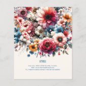 Maximalistische bruiloft uitnodigingen Bloemen the (Achterkant)