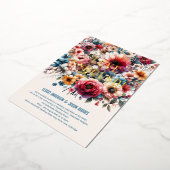 Maximalistische bruiloft uitnodigingen Bloemen the (Gedraaid)