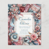 Maximalistische bruiloft uitnodigingen drukke deco (Voorkant)