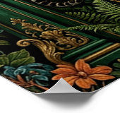 Maximalistische decor luipaardposter poster (Hoek)
