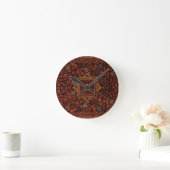 Maximalistische decor monogram vintage vloerkleedp ronde klok (Huis)