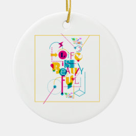 Maximalistische Design voor levendige persoonlijkh Keramisch Ornament