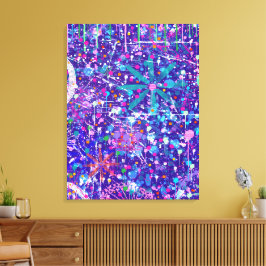 Maximalistische Kunst: Te Veel in Mijn Gedachten Canvas Afdruk