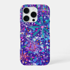 Maximalistische Kunst: Te Veel in Mijn Gedachten iPhone 16 Pro Hoesje