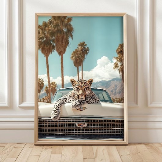Maximalistische Luipaardprint, Luxe Luipaardposter Poster
