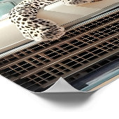 Maximalistische Luipaardprint, Luxe Luipaardposter Poster (Hoek)