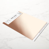 Maximalistische minimalistische weddenschap folie uitnodiging (Gedraaid)