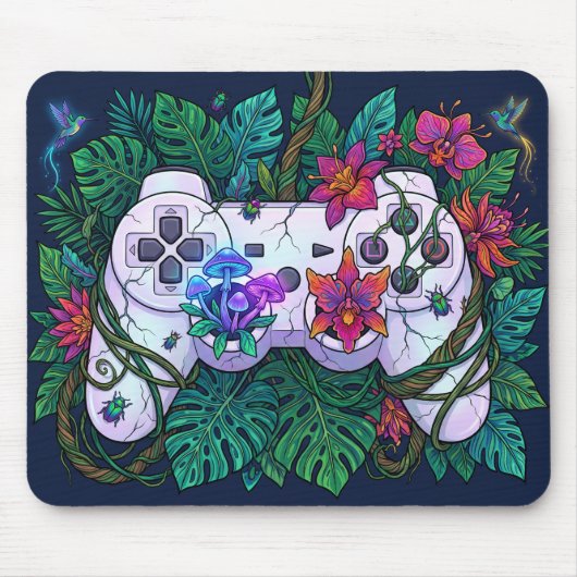 Maximalistische Natuur Controller Muismat (Voorkant)