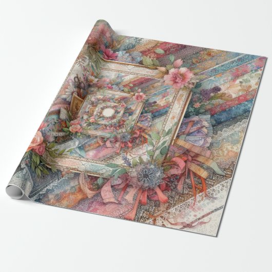 Maximalistische  ontkoppeling cadeaupapier (Uitgerold)