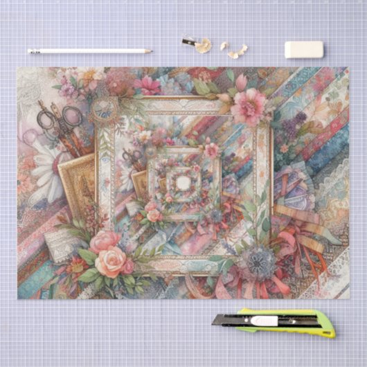 Maximalistische ontkoppeling tissuepapier (Craft)