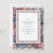 Maximalistische Trouwkaarten Druk Versierend Kaart (Achterkant)