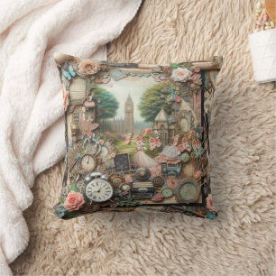 Maximalistische vintage decoratie kussen