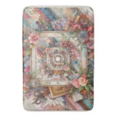 Maximalistische Vintage Decoupage Badmat (Voorkant Verticaal)