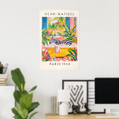 Maximalistische wandkunst, Zebra in badkuip grappi Poster (Thuiskantoor)
