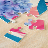 Maximalistische waterverf tropisch paradijs botani legpuzzel (Zijkant)