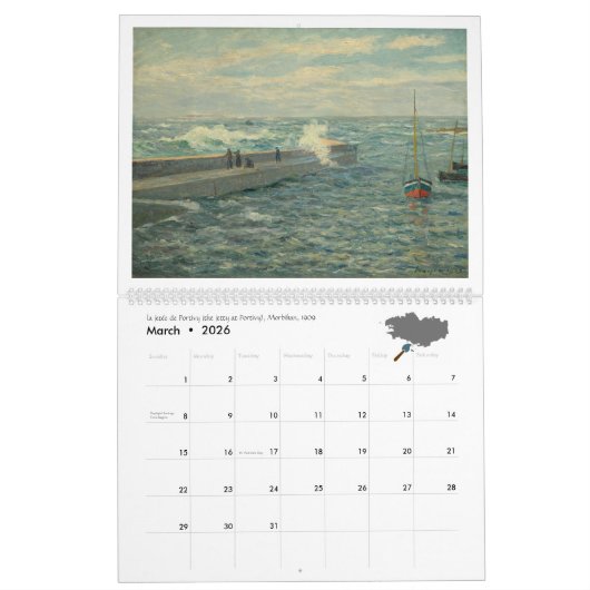 Maxime Maufra 2020 Impressionist Art Calendar Kalender (Mar 2026)