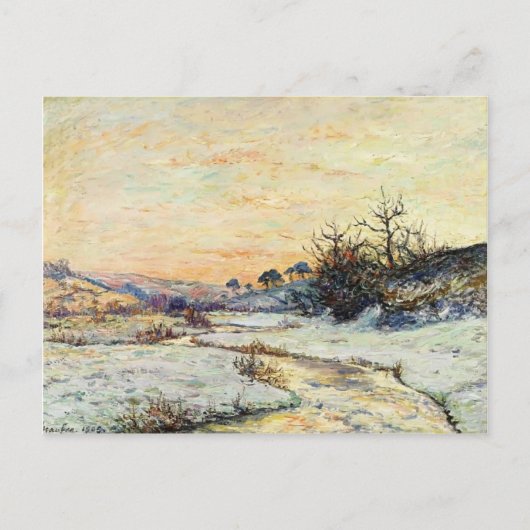 Maxime Maufra-Morning in de winter Briefkaart (Voorkant)