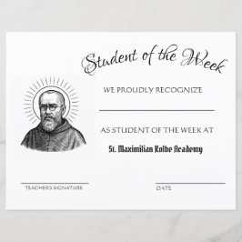 Maximiliaan Kolbe Student van de Week