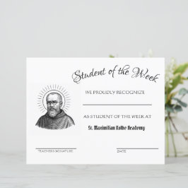 Maximiliaan Kolbe Student van de Week