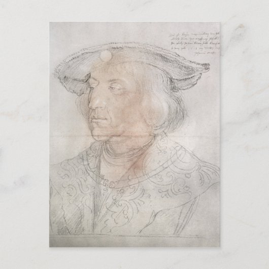 Maximilian I, keizer van Duitsland, 1518-19 Briefkaart (Voorkant)