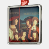 Maximilian I met zijn eerste vrouw Metalen Ornament (Links)