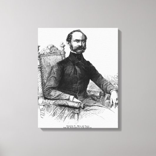 Maximilian II, koning van Beieren Canvas Afdruk (Voorkant)