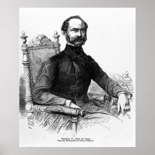 Maximilian II, koning van Beieren Poster (Voorkant)