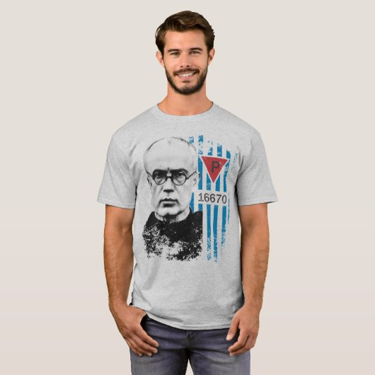 Maximilian Kolbe T-shirt (Voorkant volledig)