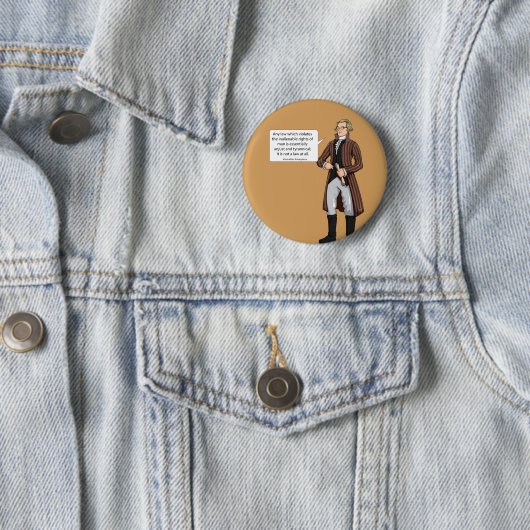 Maximilian Robespierre citaat 1 Ronde Button 5,7 Cm (In situ)