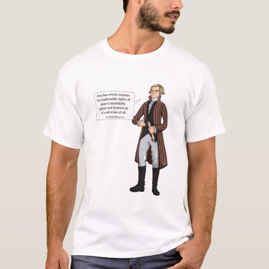 Maximilian Robespierre citaat 1 T-shirt (Voorkant)