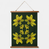 Maximilian Sunflower Floral Abstract Hangend Wandkleed (Voorkant)