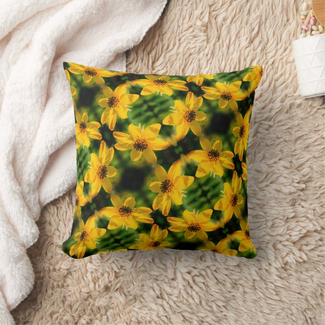 Maximilian Sunflower Floral Abstract Pattern Kussen (Deken)