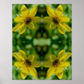 Maximilian Sunflower Floral Abstract Poster (Voorkant)