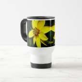 Maximilian Sunflower Flower Personalized Reisbeker (Voorkant links)