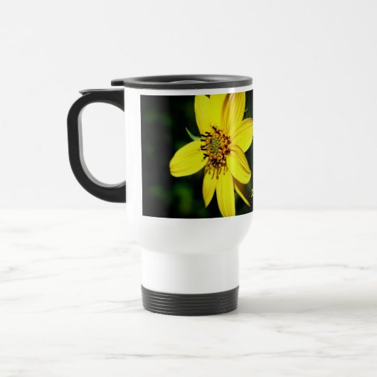 Maximilian Sunflower Flower Personalized Reisbeker (Links)