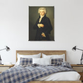 Maximilien de Robespierre 1791 Canvas Afdruk (Insitu (Slaapkamer))