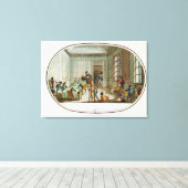 Maximilien de Robespierre gewond Canvas Afdruk (Insitu (Houten vloer))