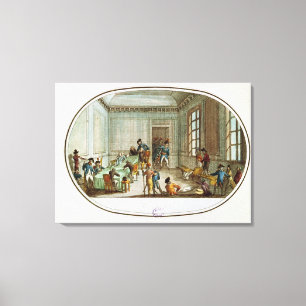 Maximilien de Robespierre gewond Canvas Afdruk