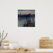 Maximilien Luce haven van londen Poster (Keuken)