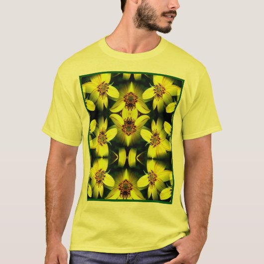 Maximillian Sunflower Abstract Art T-shirt (Voorkant)
