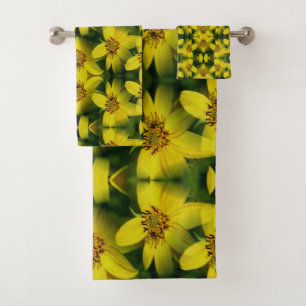 Maximillian Sunflower Abstract Bad Handdoek